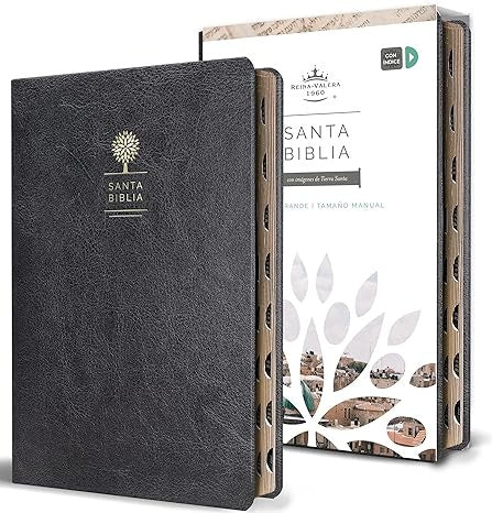 BIBLIA RVR 1960 SIMIL PIEL NEGRA | Reina Valera  Revisada 1960