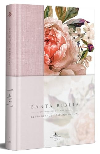 Biblia Reina Valera 1960. Tela rosada con flores | Reina Valera  Revisada 1960