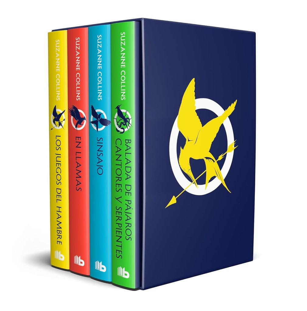 ESTUCHE LOS JUEGOS DEL HAMBRE (INCLUYE: LOS JUEGOS DEL HAMBRE|EN LLAMAS|SINSAJO|BALADA DE PÁJAROS CA | COLLINS SUZANNE